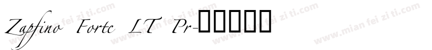 Zapfino Forte LT Pr字体转换